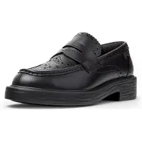 Camper Mocassino Twins in pelle con motivo brogue a coda di rondine