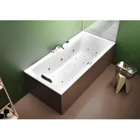 Riho Lusso Baignoires rectangulaires, version droite, avec système Joy, à encastrer, 2 places, blanc, B037013005, B037013005