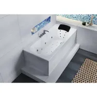 Riho Lima Baignoires rectangulaires, version droite, avec système Joy, à encastrer, 2 places, blanc brillant, B053014005, B053014005