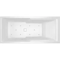 Riho Still Shower Baignoires rectangulaires, version droite, avec système d'air, à encastrer, 2 places, blanc, B103007005, B103007005