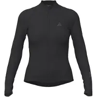 7mesh Women's Atlas Jersey L/S Maglietta da ciclismo Donna (S, nero)