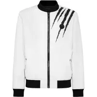 Plein sport Giacca di mezza stagione 'Scratch' nero / bianco