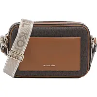 Michael Kors per donna. 32R5G5VC9B Borsa a tracolla marrone con monogramma (OSFA), Casual, Poliestere