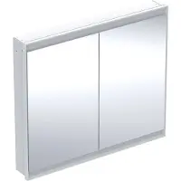 Geberit ONE armoire de toilette avec ComfortLight, 2 portes, montage encastré, 105x90x15cm, 505.804.00.2, 505.804.00.2