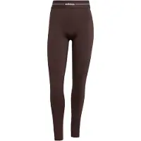 Adidas Pantaloni sportivi 'Hyperglam' marrone scuro / bianco