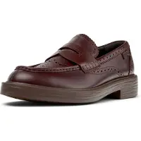 Camper Mocassino Twins in pelle con motivo brogue
