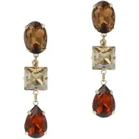 Otazu Golden Crystal Earrings Taglia: OS | Orecchini Outlet | Donna