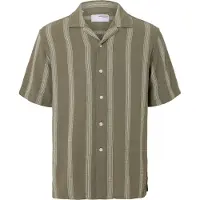 Selected Camicia A Maniche Corte Uomini Verde M