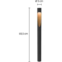 Louis Poulsen Lampione Flindt 840 nera 70 cm Spina maschio