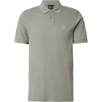 BOSS per uomo. 50507803 Polo verde in cotone elasticizzato, vestibilità slim. (S), Casual, Manica corta