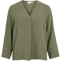 Vila Vijosa V-neck Top Con Maniche A 3/4