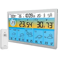 Technoline WD 2500, grigio, termometro esterno, termometro interno, igrometro interno, igrometro esterno, pluviometro,..., igrometro, barometro, termometro, pluviometro, 373 mm, 30 mm, 228 mm