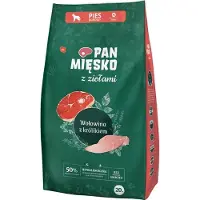PAN MIĘSKO Cibo Per Cani Con Carne Di Manzo Con Erbe E Coniglio 20kg