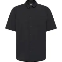 Jack Wolfskin Sierra Canyon S/S Shirt Camicia Uomo (XL, nero)