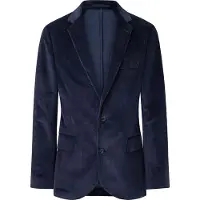 Hackett London per uomo. HM470485 Blazer in cordoncino blu scuro (38/32), Casual, Da sera, Cotone, Classico, Manica lunga, Navy