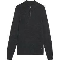 Lyle & Scott Saddle Sleeve Quarter Zip Jumper Black Heather Taglia: XL | Maglioni a maglia Outlet | Uomo | Nero