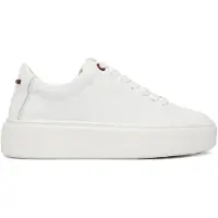 Alexander Smith sneakers da donna london con logo lettering in rilievo a contrasto sul retro bianche