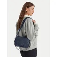 Michael Kors per donna. 32S5SYTC5V Borsa a tracolla media Bryant con logo blu navy (OSFA), Casual, Tela