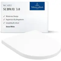 Villeroy & Boch Siège de WC Subway 3.0, 374 x 438 mm, 8M4261RW, 8M4261RW