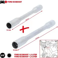 Ks Tools Set di prese per candele da 3/8" per motori EcoBoost, 2 pezzi