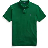 Ralph Lauren per uomo. 710782592016 Il polo iconico in piqué Custom Slim Fit verde (L), Casual, Cotone, Manica corta