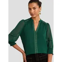 Love & roses Camicia da donna smeraldo