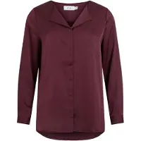 Vila Viellette V-neck Camicia A Maniche Lunghe