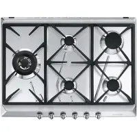 Smeg Piano Cottura A Gas Contemporanea Srv575gh5 70- 75 Cm