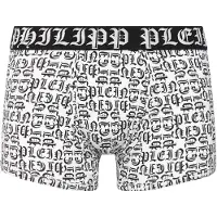 Philipp Plein Boxer in misto cotone stretch stampa lettering