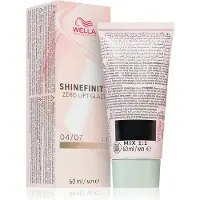 Wella Shinefinity Zero Lift Glaze Tintura Per Capelli 60ml 04/07 | Marrone medio naturale marrone