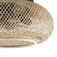 LUCANDE Ventilatore da soffitto con luce Cordie, DC, silenzioso, Ø 53 cm