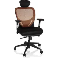 Hjh OFFICE Sedia direzionale VENUS BASE Arancione / Nero