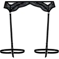 Hunkemoller Reggicalze 'Isabelle' nero