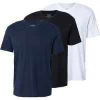 Scotch & Soda 3pk Mens Ultra Soft V-neck Tee Underwear Black/blue/white Taglia: XXL | Magliette basic Outlet | Uomo | Nero