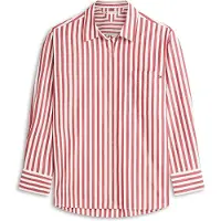 Tommy Hilfiger Ess Poplin Easy Fit Wide Banker Ecru Liberty Red Taglia: 36 | Magliette intime Outlet | Donna | Marrone