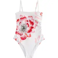 Ted Baker Costume intero rosa antico / rosso / nero / bianco