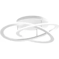 Gea Luce Lampada a soffitto Yara P/P C 30W LED 1300lm 3000K in alluminio bianco e silicone - Gealuce Dimmerabile Taglio Fase+Push
