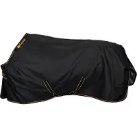 Bucas Outdoordecke 50g Turnout irlandese leggero Weidedecke nero/oro 110