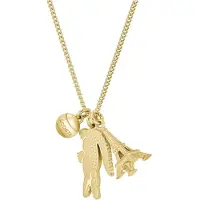 Lacoste Collana In Acciaio Placcato Oro Umpire 2040454 — Collana