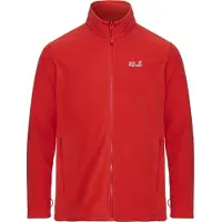 Jack Wolfskin Taunus 100 Fullzip Giacca in pile Uomo (XL, rosso)