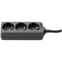 Adam hall Cables 8747 X 3 M 3 - Nastro per prese a 3 vie con cavo di 3 m di lunghezza