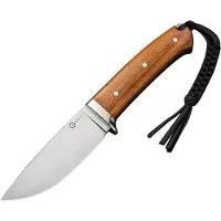 CIVIVI Cloud Peak C23044-3 Satin Nitro-V, Guibourtia Wood, Nickel Silver Guard, coltello fisso