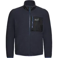 Jack Wolfskin Kid's Lite Curl Fullzip Giacca in pile Bambini (104, blu)