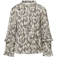 Comma Blouses Grey/black Taglia: 40 | Maglie a manica lunga Outlet | Donna | Grigio