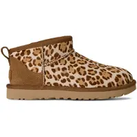 Ugg - Stivali alti - W Classic Ultra Mini Plains Felicity Leopard Jasmine per Donne - Taglia 38 - Marrone