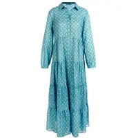 River Woods Long Dress Ls Volants Blue Taglia: 36 | Abiti in T-Shirt Outlet | Donna | Blu