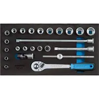 Gedore Modulo utensili CT1/3 Set di chiavi a bussola da 3/8" | 4010886895313