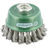 Osborn Spazzola a tazza antiruggine M14 65 mm annodata
