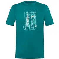Super.natural Fishing Adventure Tee Maglia merino Uomo (XL, turchese)