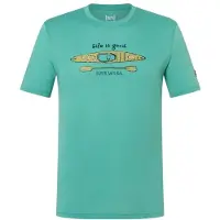 Super.natural River Pleasure Tee Maglia merino Uomo (XL, turchese)